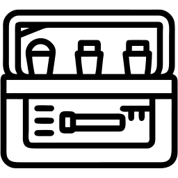 makeup case line icon