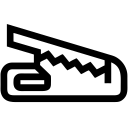 pédale ligne icône