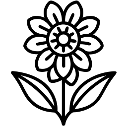 flower line icon