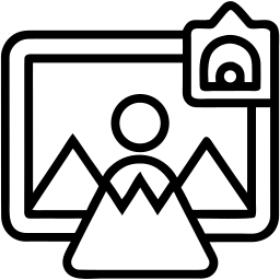 selfie line icon