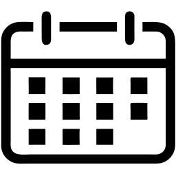 日历 线条 图标