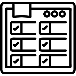 checklist line icon