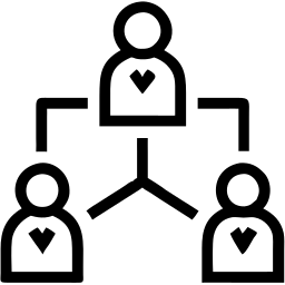 Hierarchie linie Icon