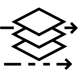 Schichten linie Icon