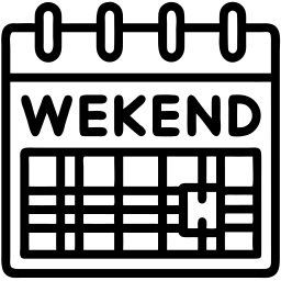 周末 线条 图标