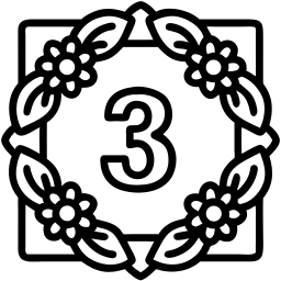 第三名 线条 图标