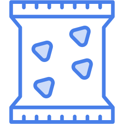 snack bag two color icon