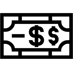 dollar line icon