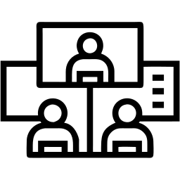 video conference line icon