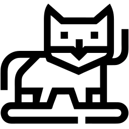 кот линия иконка