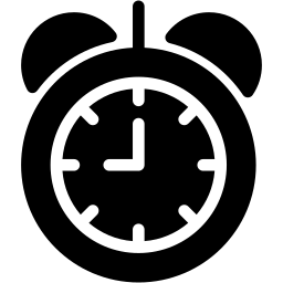 闹钟 填充 图标