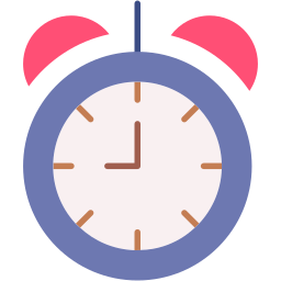 alarm clock flat icon