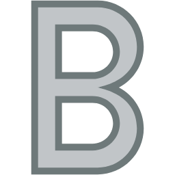 B two color icon