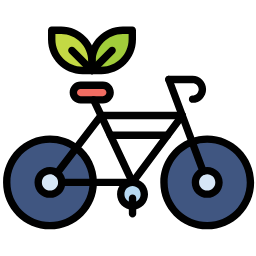 bicycle lineal color icon