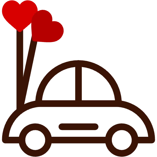 ウェディングカー ツーカラー アイコン