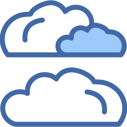 雲 ツーカラー アイコン