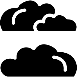 nuvola pieno icona