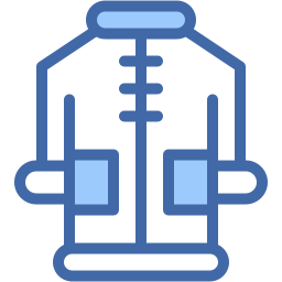 winter coat two color icon