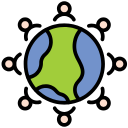 community lineal color icon