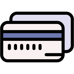 クレジットカード 線形カラー アイコン