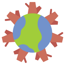 deforestation flat icon