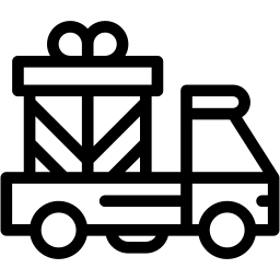 delivery truck line icon