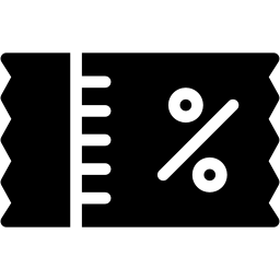Rabattgutschein gefüllt Icon