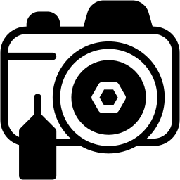 相机 双色调 图标