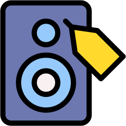 audio lineal color icon