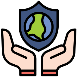 environmental protection lineal color icon