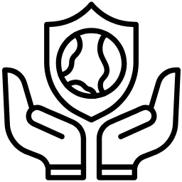 environmental protection line icon