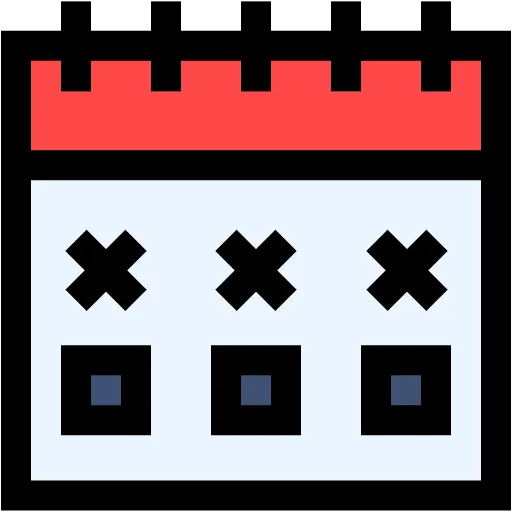 calendar lineal color icon