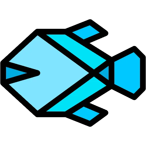 origami fish icon