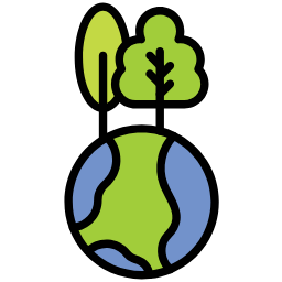 forest lineal color icon