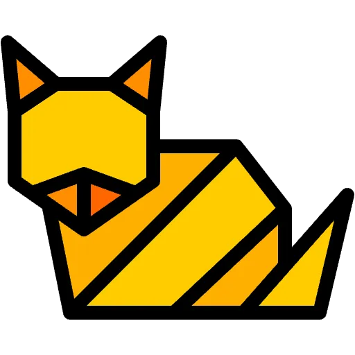 origami fox icon