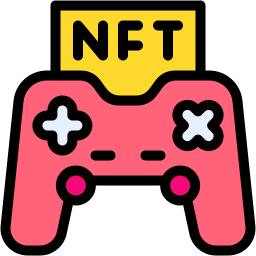 nft gaming lineal color icon