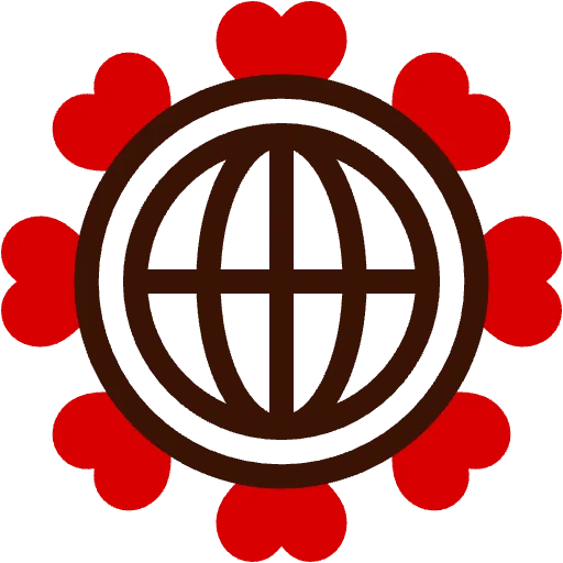 amor global dos colores icono