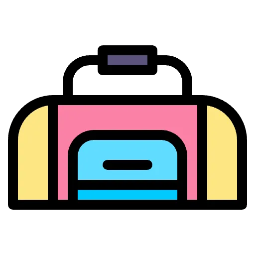 sports bag lineal-color icon