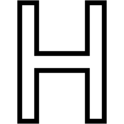 H line icon