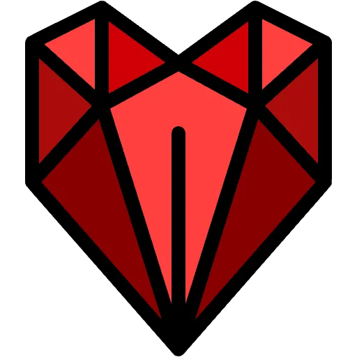 geometric heart icon
