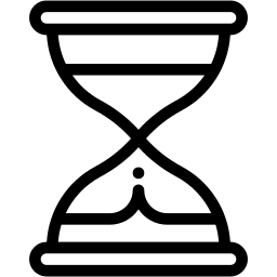 sablier ligne icône