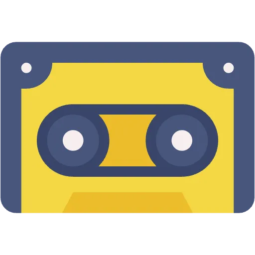 cassette plat icône