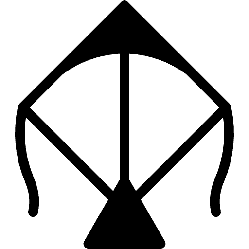 风筝 双色调 图标