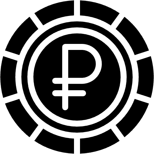 ruble filled icon