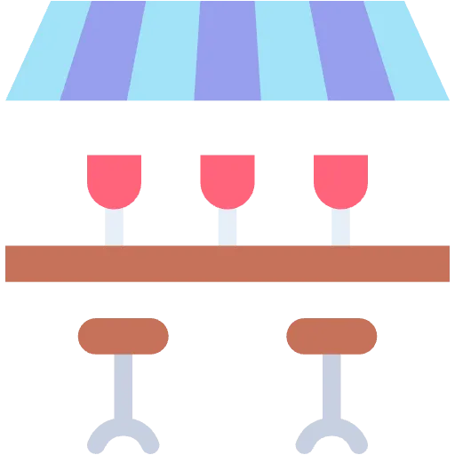 outdoor cafe flat icon