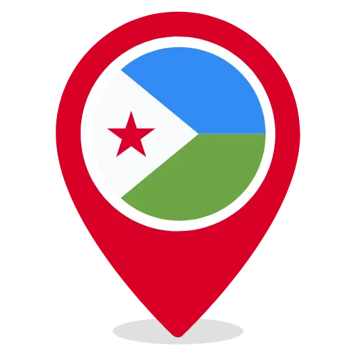 djibouti flat icon