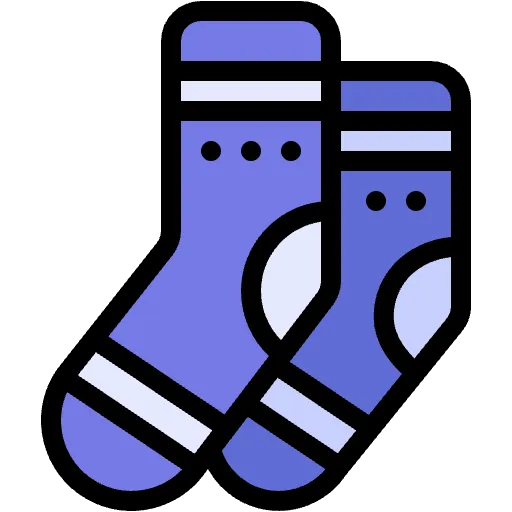 Socken lineal farbe Icon