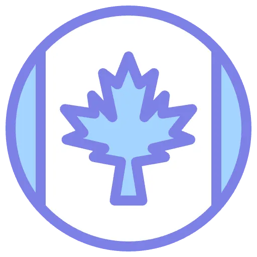 Kanada Flagge zwei farben Icon