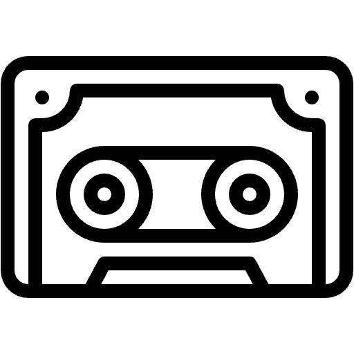 cassette ligne icône