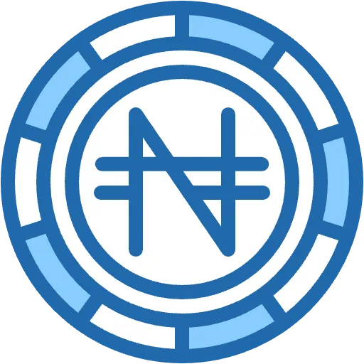 nigerian naira two color icon
